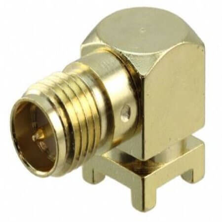 CONREVSMA002-SMD-G CONN RP-SMA RCPT R/A 50 OHM SMD - 1