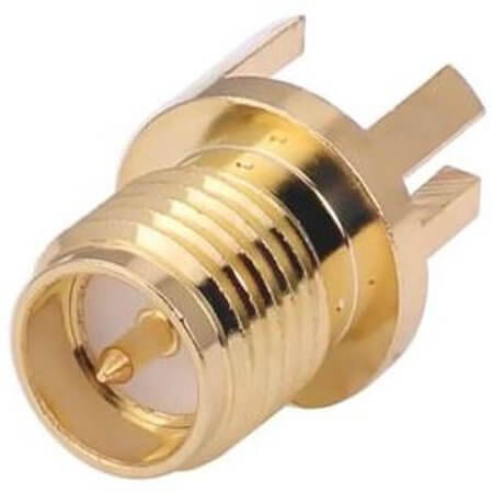 CONREVSMA003.062-G CONN RPSMA RCPT STR 50OHM EDGEMT - 1