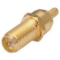 CONREVSMA005-G CONN RPSMA RCPT STR 50OHM SOLDER - 1