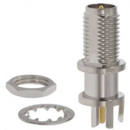 CONREVSMA006.062 CONN RPSMA RCPT STR 50OHM EDGEMT - 1