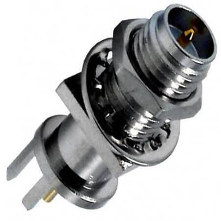 CONREVSMA006.062SQ CONN RPSMA RCPT STR 50OHM EDGEMT - 1