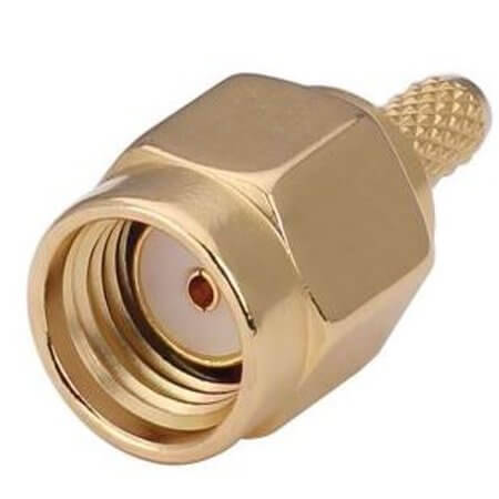 CONREVSMA007-G CONN RPSMA PLUG STR 50OHM SOLDER - 1