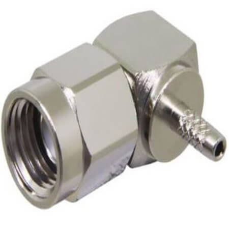 CONREVSMA012-R178 CONN RPSMA PLUG R/A 50OHM SOLDER - 1