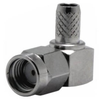 CONREVSMA012-R58 CONN RPSMA PLUG R/A 50OHM SOLDER - 1