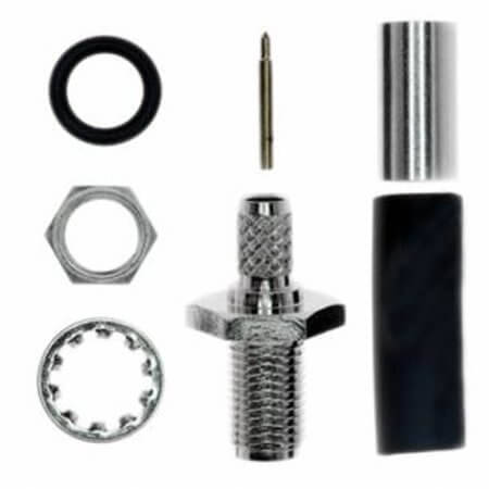 CONREVSMA014-R58 CONN RPSMA RCPT STR 50OHM SOLDER - 1