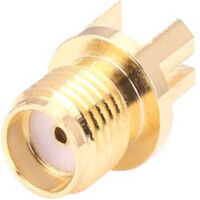 CONSMA003.031-G CONN SMA RCPT STR 50OHM EDGE MNT - 1