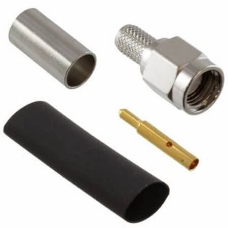 CONSMA007-R58 CONN SMA PLUG STR 50 OHM SOLDER - 1