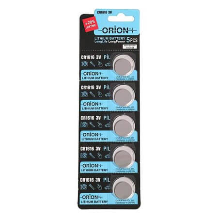 CR1616-ORION CR 1616 DÜĞME PİL-LİTYUM 3V BLISTER 5Lİ - 1