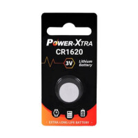 CR1620 DÜĞME PİL POWER-XTRA CR1620 3V LİTHİUM PİL-TEKLİ BLİSTER - 1