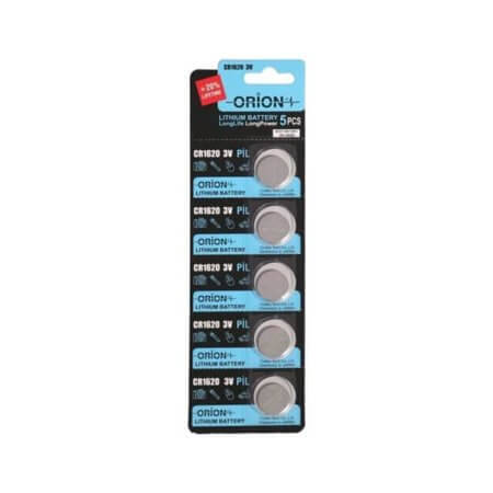 CR1620 DÜĞME PİL-ORİON ORİON CR1620 3V LİTHİUM PİL-5Lİ BLİSTER - 1