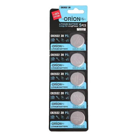 CR2032-ORION CR 2032 DÜĞME PİL-LİTYUM 3V BLISTER 5Lİ - 1