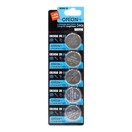 CR2450-ORION CR 2450 DÜĞME PİL-LİTYUM 3V BLISTER 5Lİ - 1