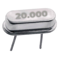 CRYSTAL-20MHZ CRYSTAL 20.0000MHZ THT - 1
