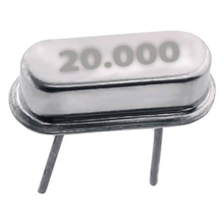 CRYSTAL-20MHZ CRYSTAL 20.0000MHZ THT - 1