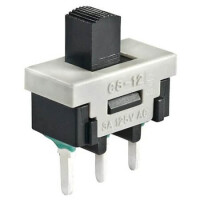 CS12ANW03 SWITCH SLIDE 1P2T 3A 125V On-On THT V/T - 1