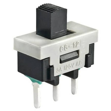 CS12ANW03 SWITCH SLIDE 1P2T 3A 125V On-On THT V/T - 1