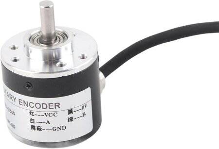 D10mm Hollow Shaft DC5-24V 100 Pulses Incremental Photoelectric Rotary Encoder NPN Open Collector - 4