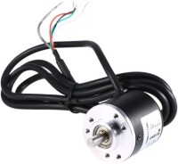 D10mm Hollow Shaft DC5-24V 50 Pulses Incremental Photoelectric Rotary Encoder NPN Open Collector - 1