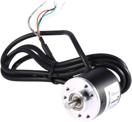 D10mm Hollow Shaft DC5-24V 50 Pulses Incremental Photoelectric Rotary Encoder NPN Open Collector - 1