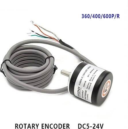 D8mm Hollow Shaft DC5-24V 400 Pulses Incremental Photoelectric Rotary Encoder PNP Voltage Output - 4