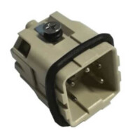 DA-004-M HDC INSERT MALE 10A 4+PE SCREW - 1