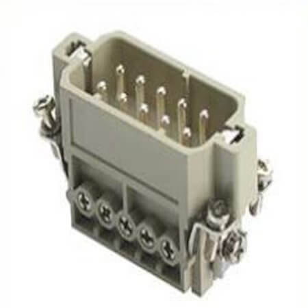 DA-010-M HDC INSERT MALE 10A 10+PE SCREW - 1