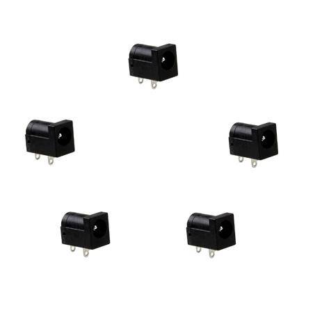 DC-005 5.5x2.1mm Siyah DC Güç Adaptörü Jak Soketi - 1