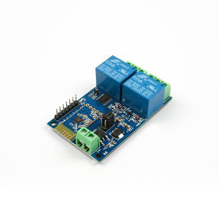 DC 12V Bluetooth 2 Channels Relay Module Internet Smart Remote Control Mobile Phone Switch Wireless Relay Module - 12