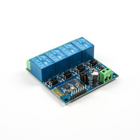 DC 12V Bluetooth 4 Channels Relay Module Internet Smart Remote Control Mobile Phone Switch Wireless Relay Module - 1