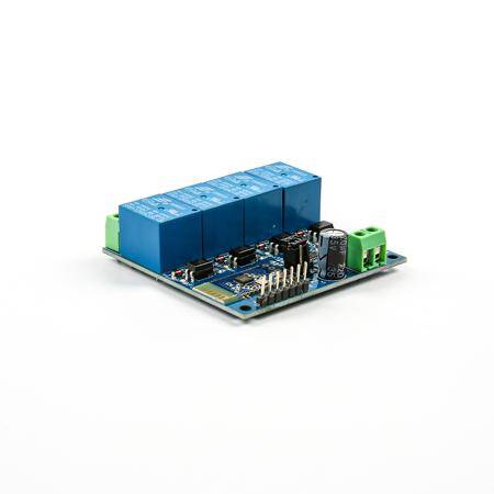 DC 12V Bluetooth 4 Channels Relay Module Internet Smart Remote Control Mobile Phone Switch Wireless Relay Module - 12