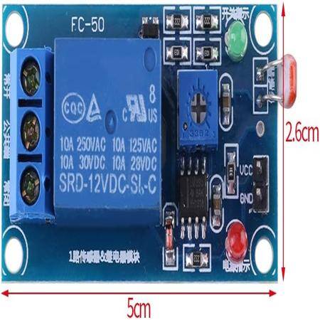 DC 12V Light Control Switch PhotoResistor Relay Module - 3
