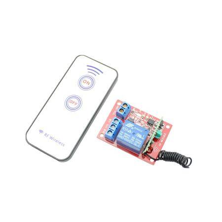 DC 24V 1 Channel Relay Module 433Mhz RF Wireless Remote Control (With Battery) - 2