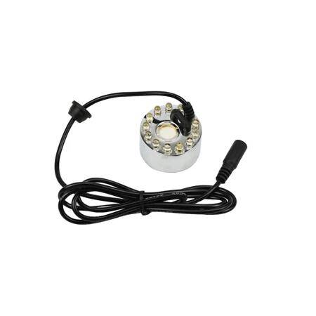 DC 24V 16mm 12 LED Alaşımlı Hava Nemlendirici Mist Maker Nebulizatör 46mmx38mm EU Fişli - 2