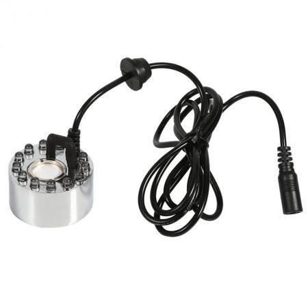 DC 24V 16mm 12 LED Alloy Air Humidifier Mist Maker Nebulizer 46mmx38mm AK Plug - 4