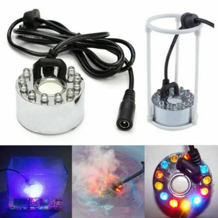 DC 24V 16mm 12 LED Alloy Air Humidifier Mist Maker Nebulizer 46mmx38mm EU Plug - 1