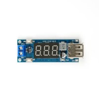 DC 4.5-40V To 5V 2A USB Charger DC-DC Step-down Buck Converter Voltmeter Module - 3