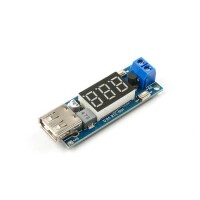 DC 4.5-40V To 5V 2A USB Charger DC-DC Step-down Buck Converter Voltmeter Module - 7