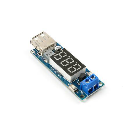 DC 4.5-40V To 5V 2A USB Charger DC-DC Step-down Buck Converter Voltmeter Module - 8