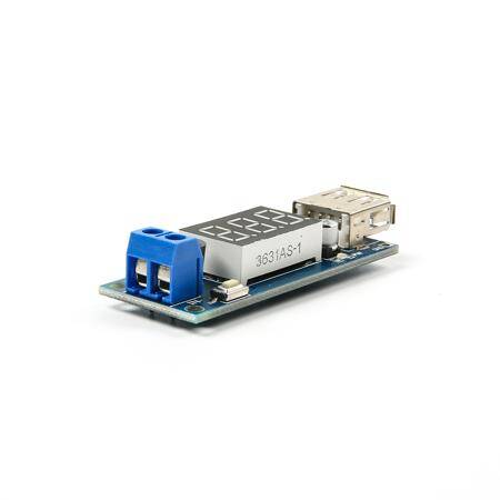DC 4.5-40V To 5V 2A USB Charger DC-DC Step-down Buck Converter Voltmeter Module - 9