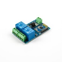 DC 5V Bluetooth 2 Channels Relay Module Internet Smart Remote Control Mobile Phone Switch Wireless Relay Module - 1
