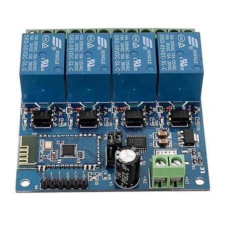 DC 5V Bluetooth 4 Channels Relay Module Internet Smart Remote Control Mobile Phone Switch Wireless Relay Module - 2