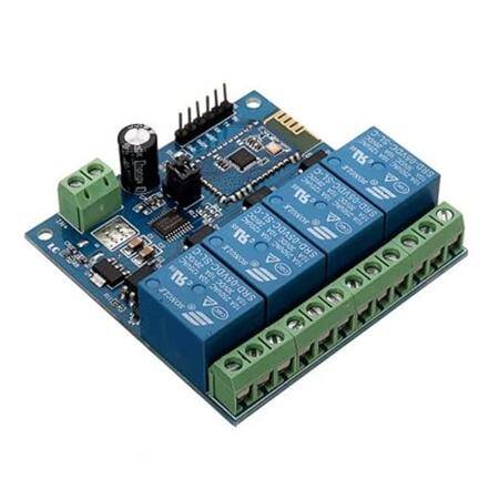 DC 5V Bluetooth 4 Channels Relay Module Internet Smart Remote Control Mobile Phone Switch Wireless Relay Module - 4