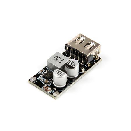 DC Buck Module 12V24V to QC3.0 Quick Charge Single USB Mobile Phone Charging Pad Support Apple Huawei FCP - 5