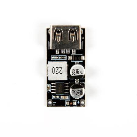 DC Buck Module 12V24V to QC3.0 Quick Charge Single USB Mobile Phone Charging Pad Support Apple Huawei FCP - 10