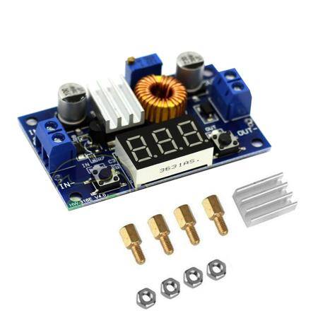 DC-DC XL4015 Adjustable Step-down Module 5A 75W With 3-Bits Digital Display Voltmeter - 1