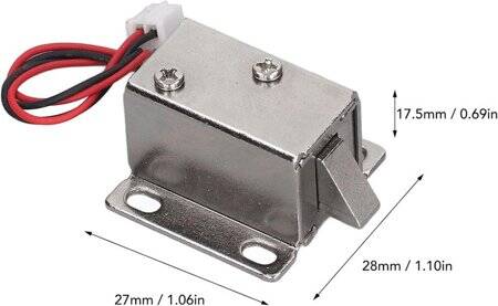 DC12V 0-8A 9-6W Electromagnetic Locks Downward - 2