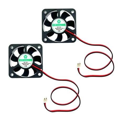 DC12V 5010 Double Ball Cooling Fan With XH2-54-2P 12CM Cable Size:50x50x10mm - 1