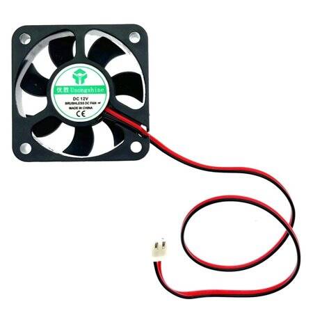 DC12V 5010 Double Ball Cooling Fan With XH2-54-2P 12CM Cable Size:50x50x10mm - 5
