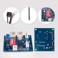 DC12V PWM DC Fan Speed Controller Variable Speed Temperature Speed Controller With Temperature Probe High Temperature Alarm - 3