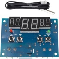 DC12V Thermostat Intelligent Digital Thermostat Temperature Controller With NTC Sensor XH-W1401 Led Display - 1